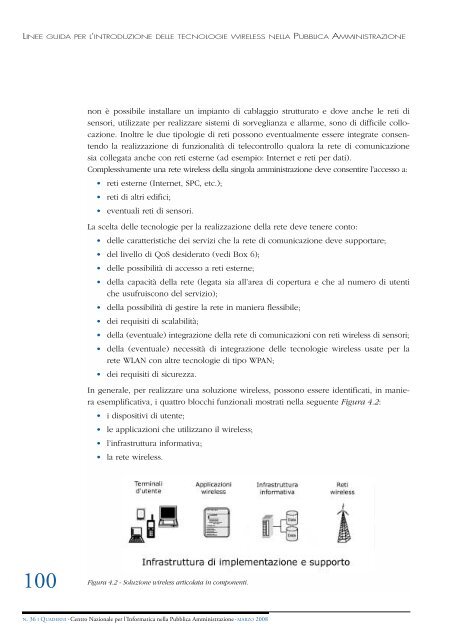 Linee guida per l'introduzione delle tecnologie wireless nella ...