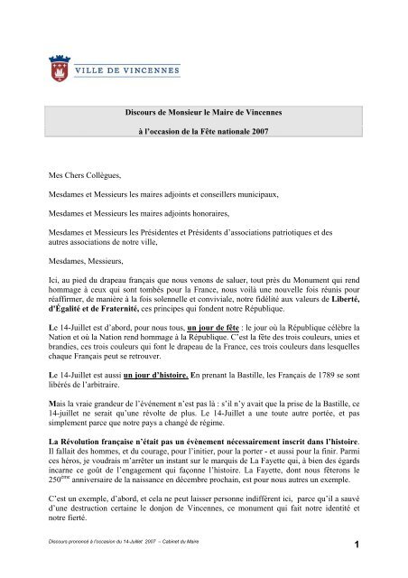 Exemple De Discours D'hommage  hamanbe