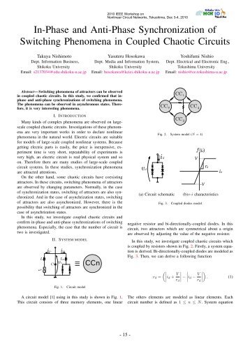 In-Phase and Anti-Phase Synchronization of Switching Phenomena ...