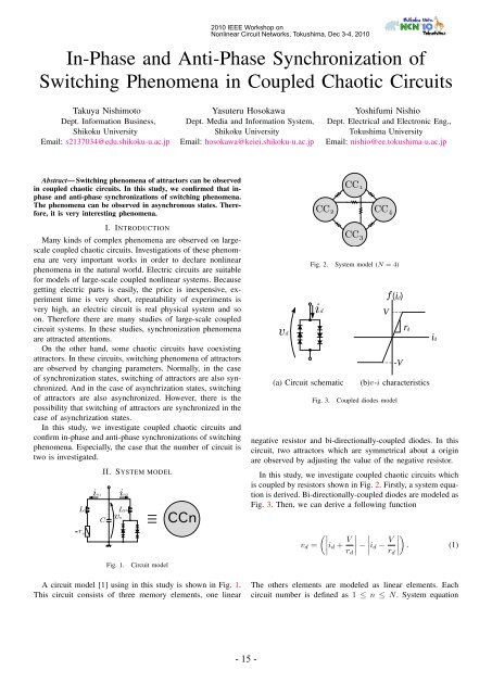 In-Phase and Anti-Phase Synchronization of Switching Phenomena ...