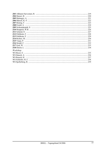 43. Gartenbauwissenschaftliche Tagung - (DGG) und des