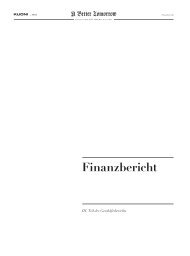 Finanzbericht - Kuoni Group