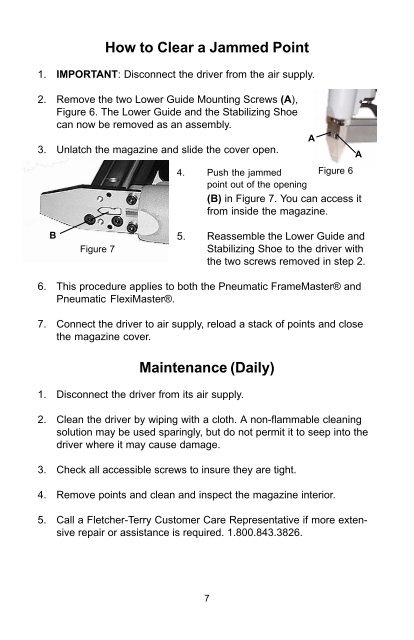 USER'S MANUAL - The Fletcher Terry Company