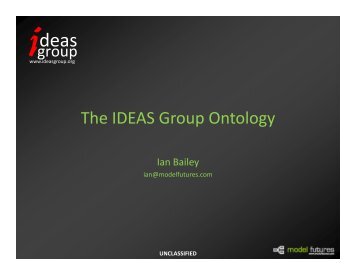 The IDEAS Group Ontology - SEMTECH 2011: The Semantic ...