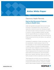 Kofax Healthcare - Solution Programs Portal
