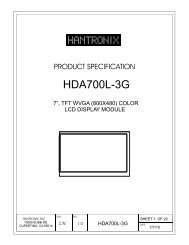 HDA700L-3G - Hantronix, Inc