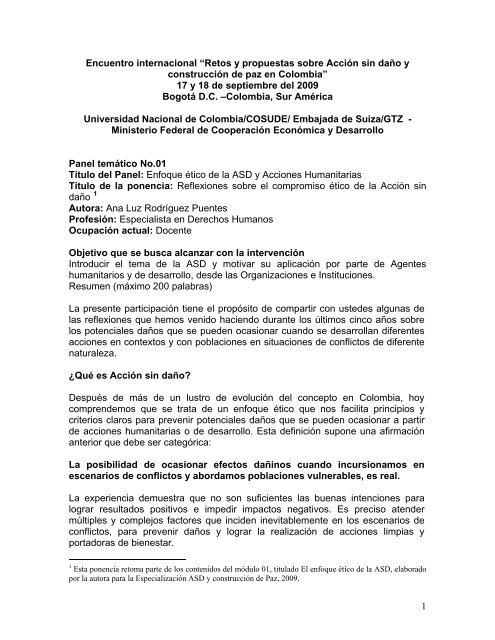 Reflexiones sobre el compromiso Ã©tico de la AcciÃ³n - Bivipas