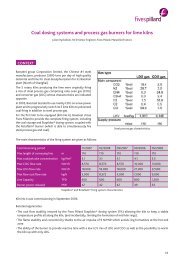 Coal dosing systems and process gas burners for lime kilns - Fives