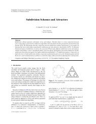 Subdivision Schemes and Attractors - CiteSeerX