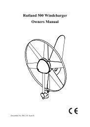 Rutland 500 Windcharger Owners Manual - Marlec Engineering Co ...