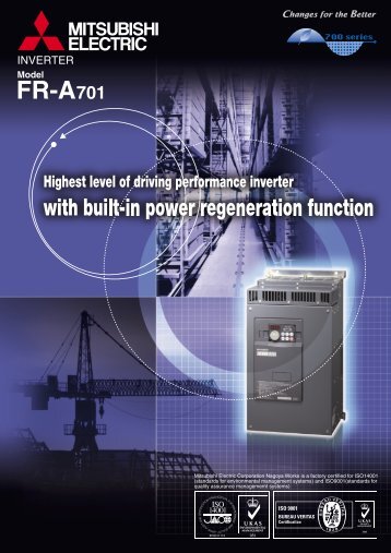 FR-A701 catalog - Mitsubishi Electric Australia