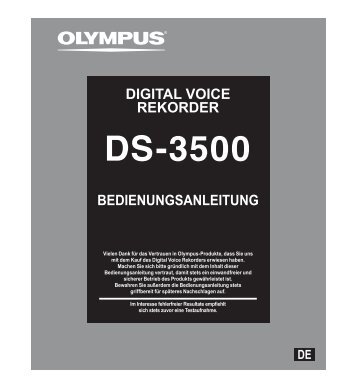 BEDIENUNGSANLEITUNG DIGITAL VOICE REKORDER