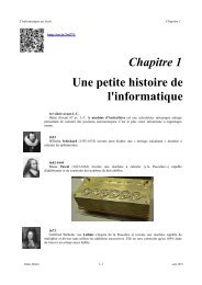 Chapitre 1 Une petite histoire de l'informatique - Apprendre en ligne ...