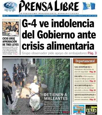 Departamental DETIENEN A MALEANTES - Prensa Libre