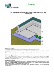 TETTO PIANO A FISSAGGIO MECCANICO SU CALCESTRUZZO ...