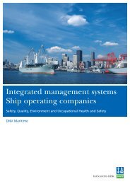 Integrated management systems - Ship operating companies - dnV