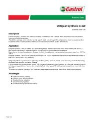 Optigear Synthetic X 320 - Castrol