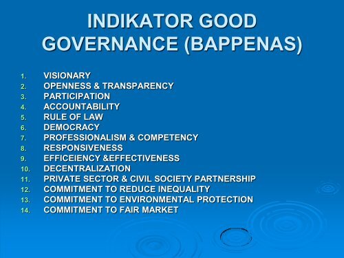 implementasi good governance dalam beragam perspektif