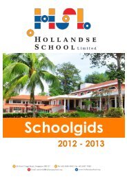 2012 - 2013 - Hollandse School Singapore