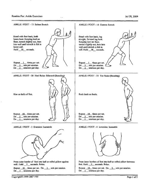 Ankle Exercises