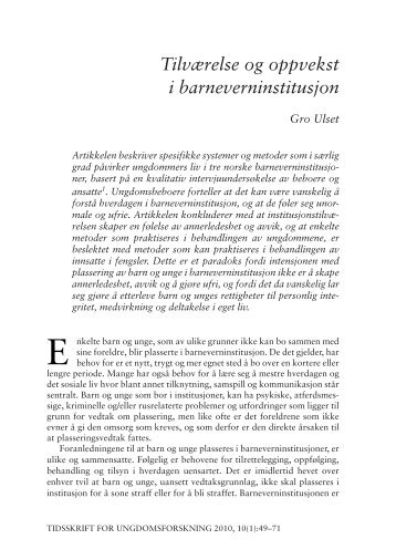 Last ned pdf (Ulset) (TFU 1/10) - Nova
