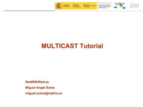 Multicast tutorial PDF - Garr