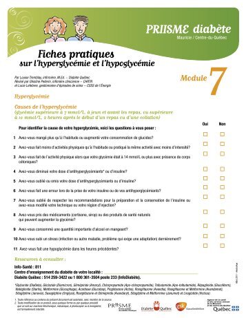 Module 7 : Fiches pratiques - Agence de la santÃ© et des services ...