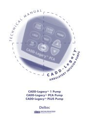 DELTEC Cadd Legacy Infusion Pump Service Manual - internetMED