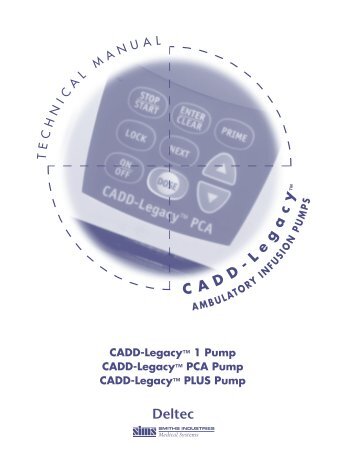 DELTEC Cadd Legacy Infusion Pump Service Manual - internetMED