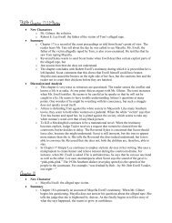 TKAM Chapter 17-20 Notes Chapter 18