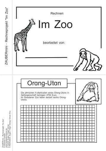 Im Zoo - Zaubereinmaleins