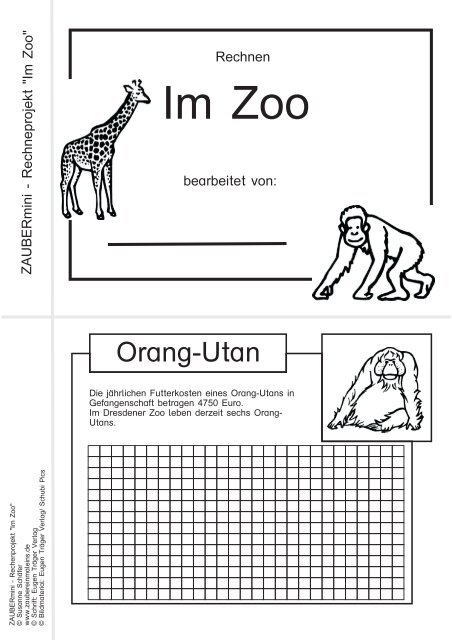 Im Zoo - Zaubereinmaleins