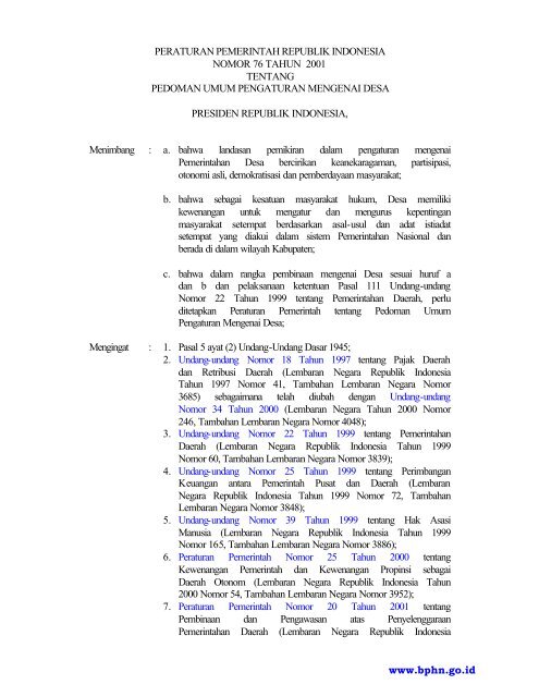 Undang Undang Yang Mengatur Pemerintahan Desa - Ini Aturannya