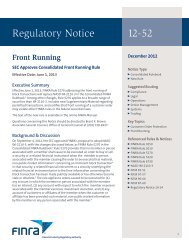 Regulatory Notice 12-52 - finra