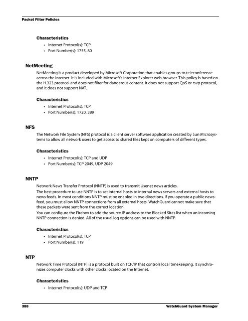 WSM User Guide - WatchGuard Technologies