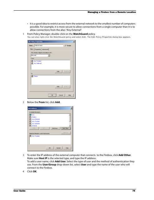 WSM User Guide - WatchGuard Technologies