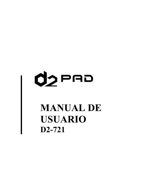 MANUAL DE USUARIO - D2 PAD