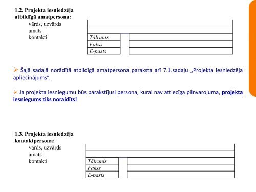 projekta iesnieguma veidlapas aizpildÄ«Å¡ana - NodarbinÄtÄ«bas Valsts ...