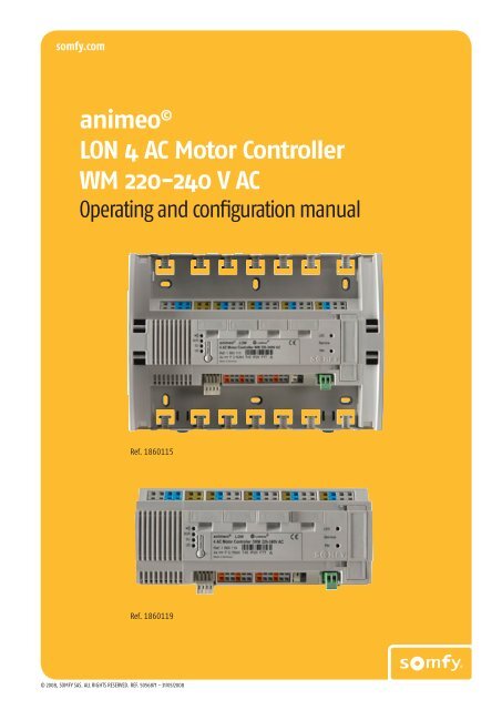 animeo © LON 4 AC Motor Controller WM 220-240 V AC - Somfy