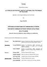 SynthÃ¨se de nanotubes de carbone multi-parois par - Les thÃ¨ses en ...