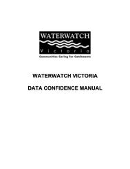 Waterwatch Victoria Data Confidence Manual - June 2000