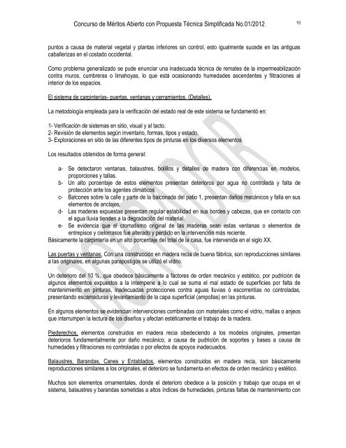 Proyecto pliego de condiciones - concurso de méritos - Ministerio de ...