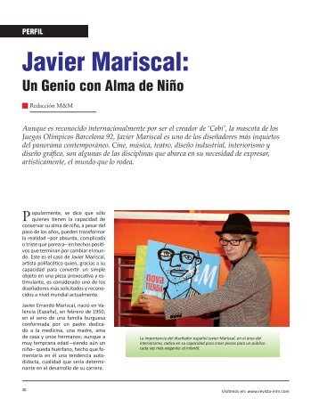 Perfil Javier Mariscal - Revista El Mueble y La Madera