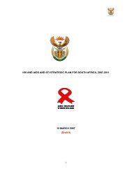 South Africa HIV and AIDS Policy - SAfAIDS