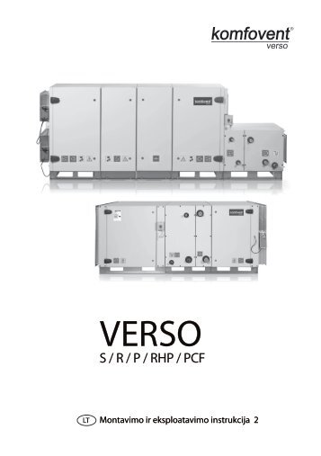 Montavimo ir eksploatavimo instrukcija - komfovent