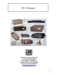 RT-11 Remote Manual - LDG Electronics