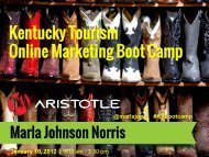 marlajono #KYbootcamp - Kentucky Tourism