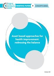 Asset based approaches for health improvement - Assett Based ...