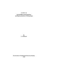 Lectures on Partial Differential Equations and Representations of ...