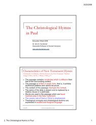 2. The Christological Hymns in Paul